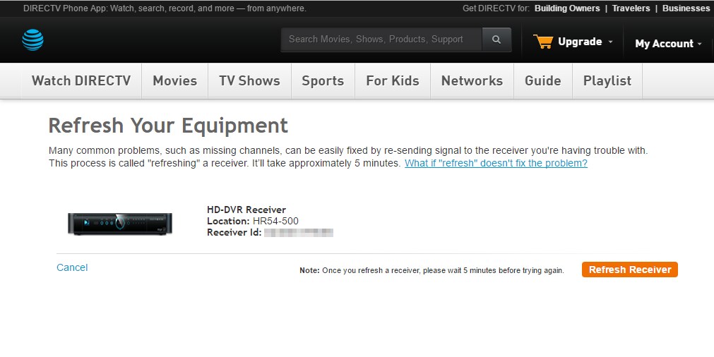 Step 3 Refresh the Signal to Your DIRECTV Receiver