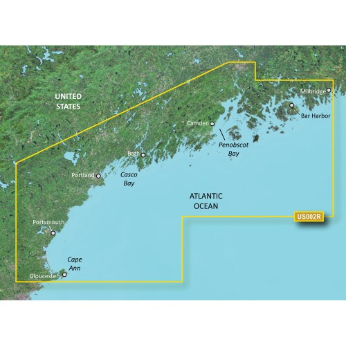 GARMIN Garmin BlueChartreg g3 Visionreg HD - VUS002R - South Maine - microSDtradeSDtrade - 010-C0703-00