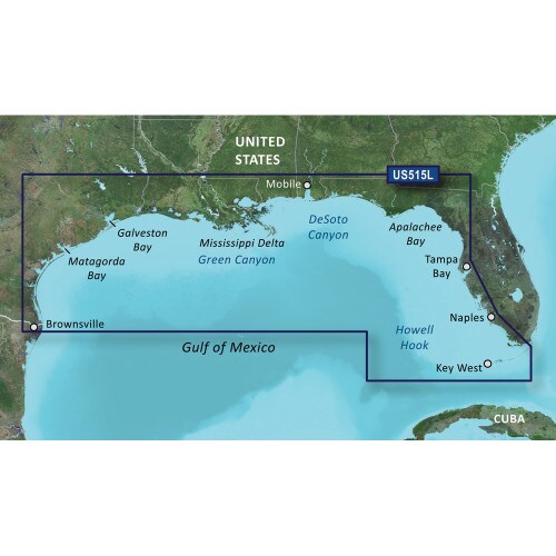 GARMIN Garmin BlueChartreg g3 Visionreg HD - VUS515L - Brownsville - Key Largo - microSDtradeSDtrade - 010-C0744-00