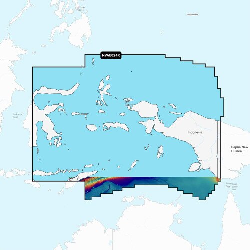 Garmin Navionics Vision+ NVAE024R Central West Papua & East Sulawesi