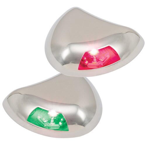 Perko Stealth Series LED Side Lights Horizontal Mount Red-Green 0616DP2STS