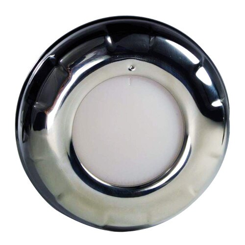 Lumitec Aurora LED Dome Light Polished SS Finish White Dimming 101137