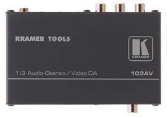 Kramer 1x3 Composite Video and Stereo Audio Distribution Amplifier 103AV