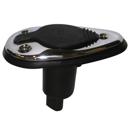 Perko Threaded Pole Light Mounting Base 2-Pin Chrome 1048P00DP