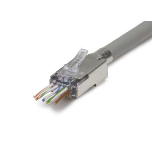 Platinum Tools ezEX44 Shielded RJ45 External Connector 100 Pack 105028