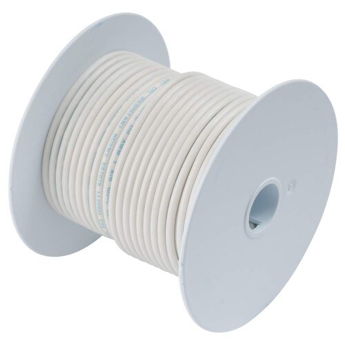 Ancor 1000ft White 10 AWG Tinned Copper Wire 108999