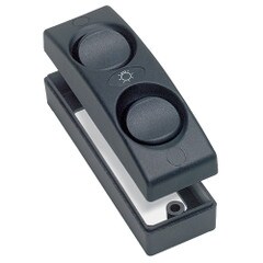 Marinco Double Interior Contour On-Off Switch Black 1101-BK
