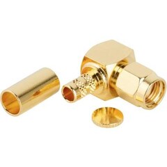 Amphenol RF Connector SMA Right Angle Crimp Plug 132235RP