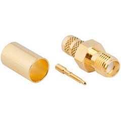 Amphenol RF Connector SMA Reverse Polarity Crimp Jack 132240RP