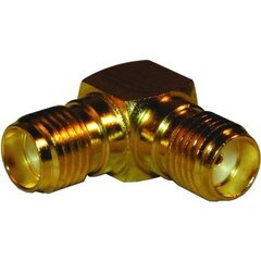 Amphenol RF SMA Jack to SMA Jack Right Angle Adapter 132274