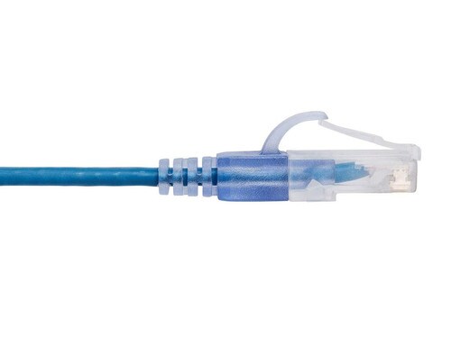 Tech Choice 10-Pack Slim Cat6A Ethernet Patch 5 Blue Cable 15158