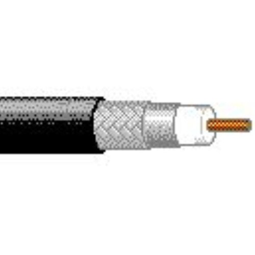 Belden Single RG-11 60-Braid Coax Cable 1000-Ft Spool Black 1523AC