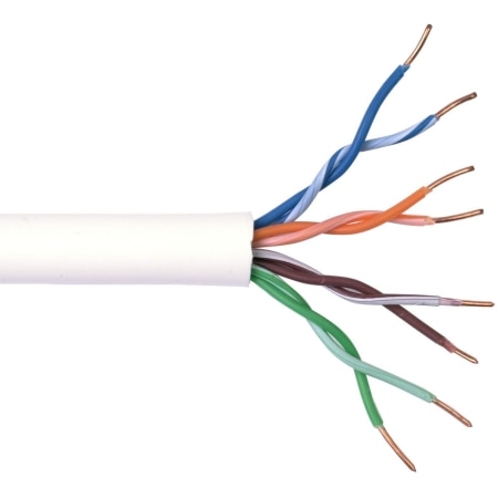 Belden - 24 AWG 4rr CAT-5E UTP UV Resistant - 1000ft White 1594A009U1000