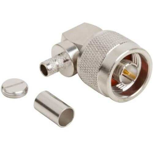 Amphenol RF N-Type Right Angle Crimp Plug for RG-8X LMR-240 172219