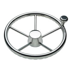 Ongaro 170 135-Inch Stainless Wheel with Stainless Cap and Fingergrip Rim 1731321FGK