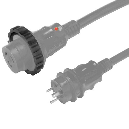 Marinco 30A 125V Shore Power Cord Gray 50 Feet for Marine 199119G