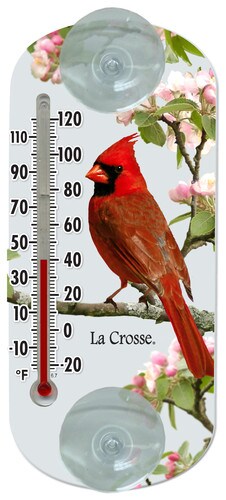 LaCrosse Clear Window Thermometer Cardinal 204-1081