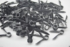 Perfect Vision 14in Push-In Coax Cable Clips 100 Pack Black U6BLK