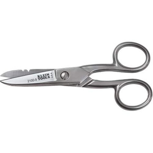 Klein Tools Inc Electricians Scissors Stripping Notches 525-Inch 21009