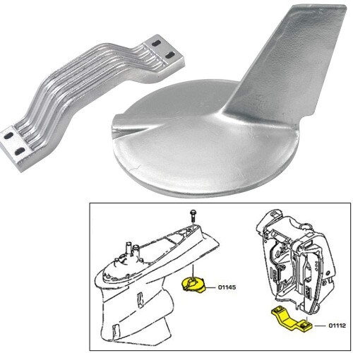 Tecnoseal Aluminum Anode Kit for Yamaha 200-300HP Hi-Performance 21106AL