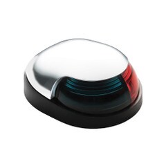 Attwood Quasar 2-Mile Deck Mount Bi-Color Red-Green Combo Sidelight 12V White 3121-7