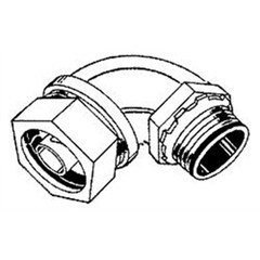Ventev Malleable Iron 90 Degree Liquidtight Connector 2 Inch 3548
