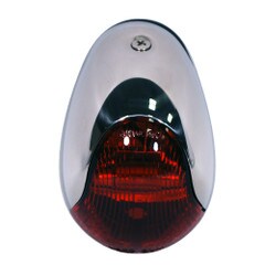 Attwood 2-Mile Vertical Mount Red Sidelight 12V Stainless Steel Housing 3838R7