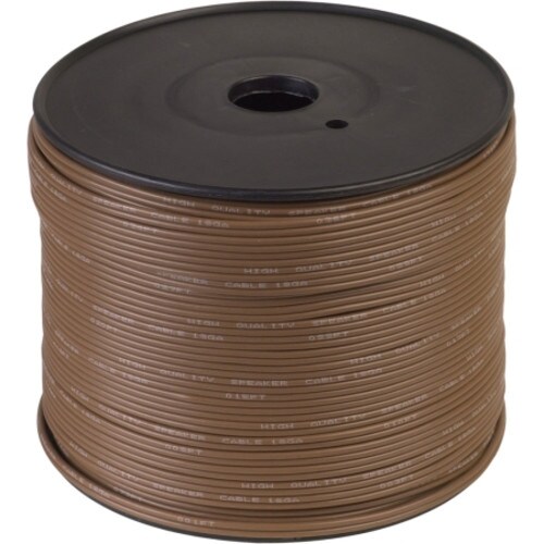 Consolidated Wire 18G 2-Conductor Brown Zip Cord 1000-Ft 4077-1-1000