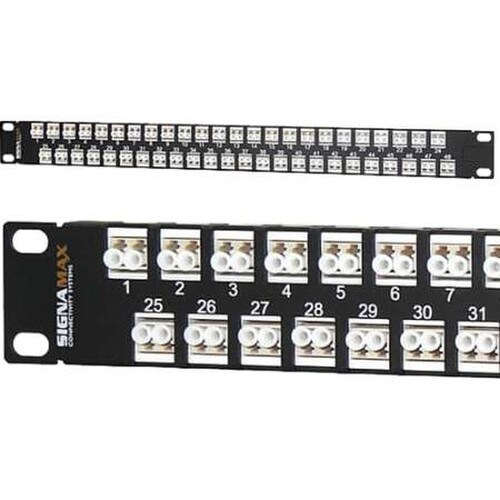 Signamax 96-Fiber 48P-Duplex High-Density LC MM Panel 48HD1LC-FT