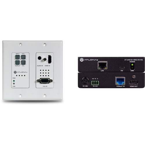 Atlona 4K HDMIVGA over HDBaseT 2x1 Switch Wall Plate Extender Kit 328 4K-HDVS-WP-EXT