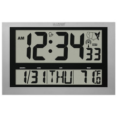 LaCrosse Atomic Digital Clock with Temp and Date Readout 513-1211