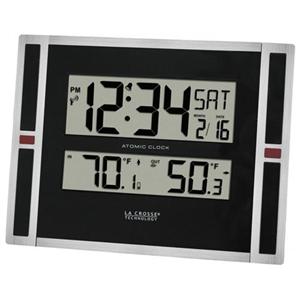 LaCrosse Atomic Digital Wall Clock with InOut Temperature 513-149