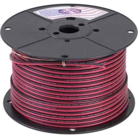 Consolidated Wire 18G 2-Conductor Red-Black Zip Cord 500-Ft 5176-500