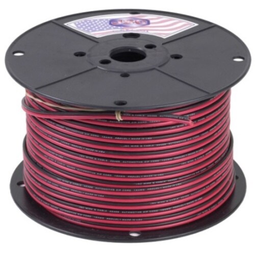 Consolidated Wire 12-Gauge Red-Black Zip Cord 100-Feet ABMT-A-C
