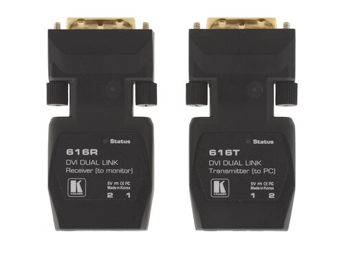 Kramer Dual Link Detachable DVI Optical Extender TxRx 1640ft 616R-T