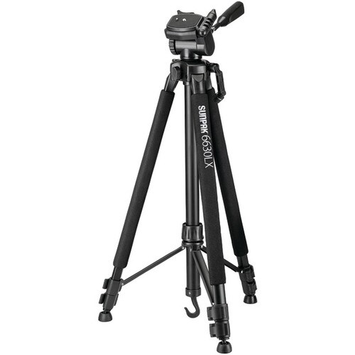 Sunpak 6630LX 66-Inch PhotoVideo Tripod with Adapters 620-663LX