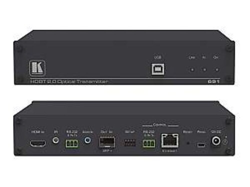 Kramer 4K60 4x2x0 HDMI MM-SM Fiber Optic Extender Transmitter 691