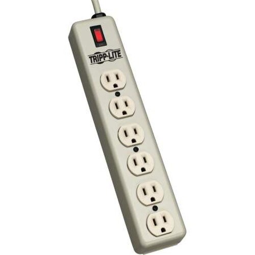 Tripp Lite 6 Outlet Power Strip 15 Cord 6SPDX-15