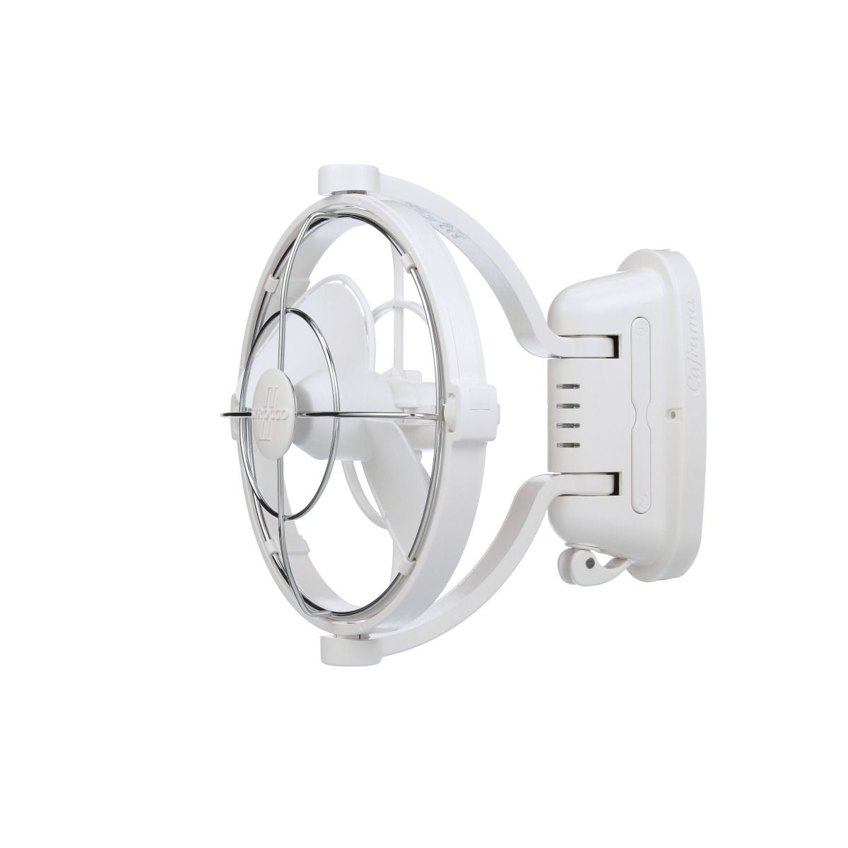 Caframo Sirocco II 3-Speed 7in Gimbal Fan White 12-24V 7010CAWBX