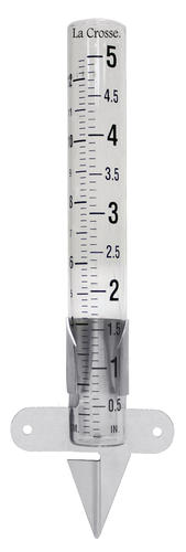 LaCrosse 5-Inch Glass Tube Rain Gauge 704-1514