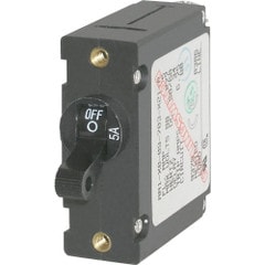 Blue Sea 5 Amp AC-DC Single Pole Magnetic World Circuit Breaker 7200