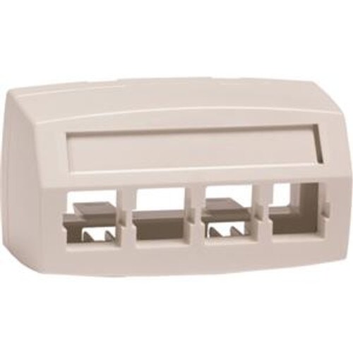 CommScope M14CE-E Type Furniture Faceplate Four Port White 760118232