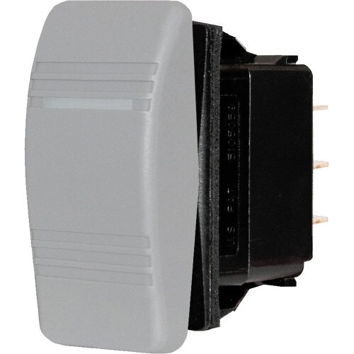 Blue Sea OFF-ON SPDT Contura Switch for Navigational Lights Gray 8218