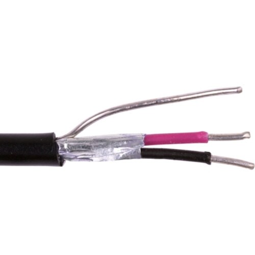 Belden 22AWG 2-Conductor Black Audio Cable 500ft 8450