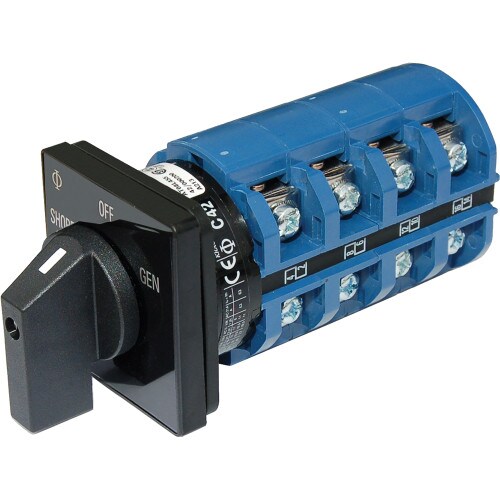 Blue Sea 120240V AC 65Amp Rotary Switch 2 Plus OFF Positions 9093