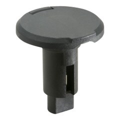 ATTWOOD MARINE Attwood LightArmor Plug-In Base - 2 Pin - Black - Round - 910R2PB-7