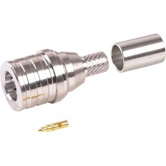 Amphenol RF QMA Male Crimp Connector RG58 LMR195 Cables 930-120P-51S