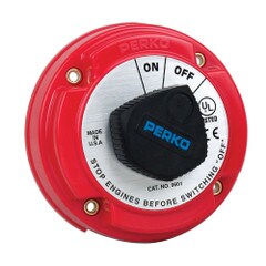 Perko Battery Disconnect Shut OffOn 250 Amp Continuous 12-32VDC 9601DP