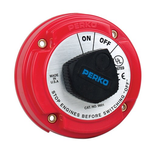 Perko Battery Disconnect Shut OffOn 250 Amp Continuous 12-32VDC 9601DP