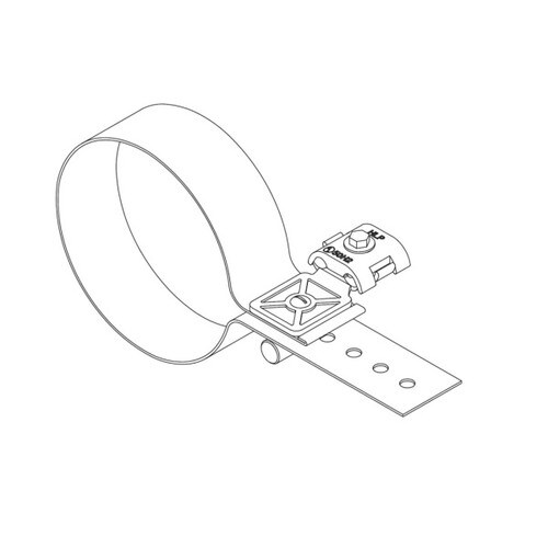 Harger Aluminum Pipe Clamp 4 OD A2314